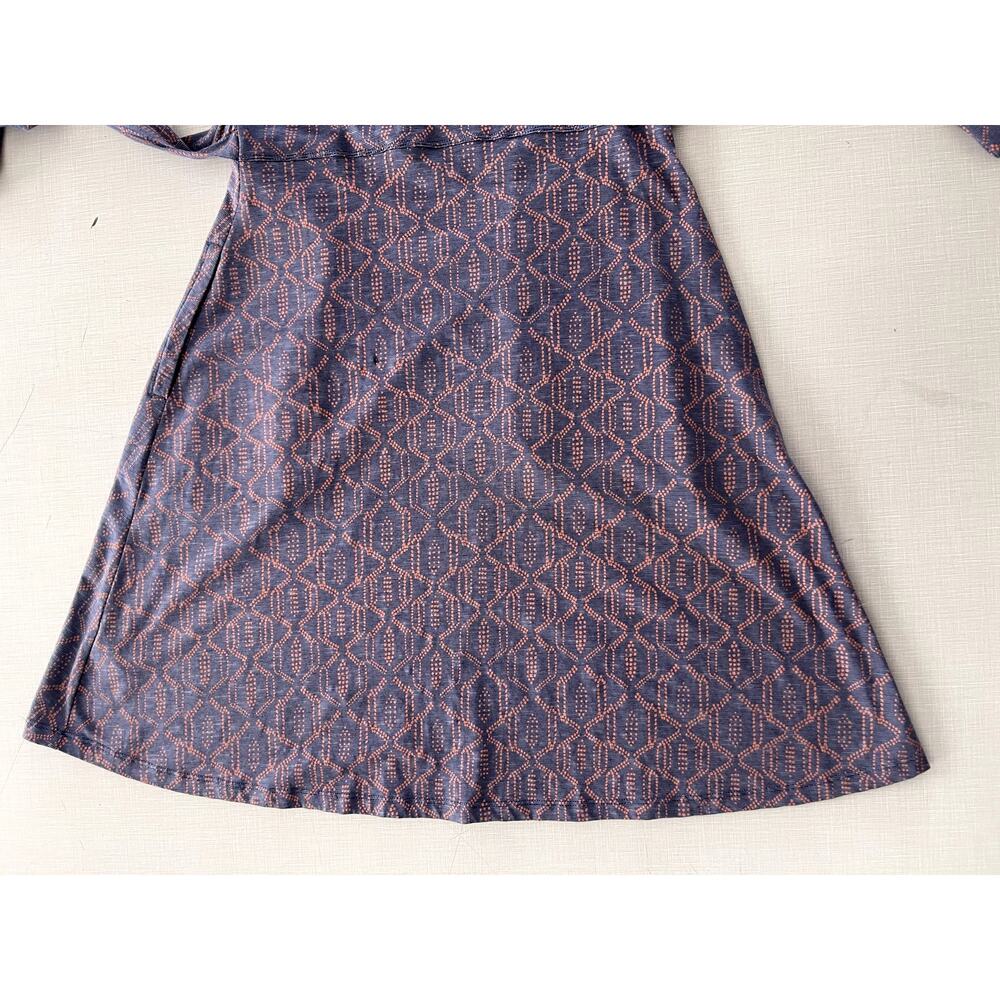 Toad&Co Sz S Cue Wrap Dress Gray Stretch Wicking A-Line Active Travel Vacation - Picture 15 of 16